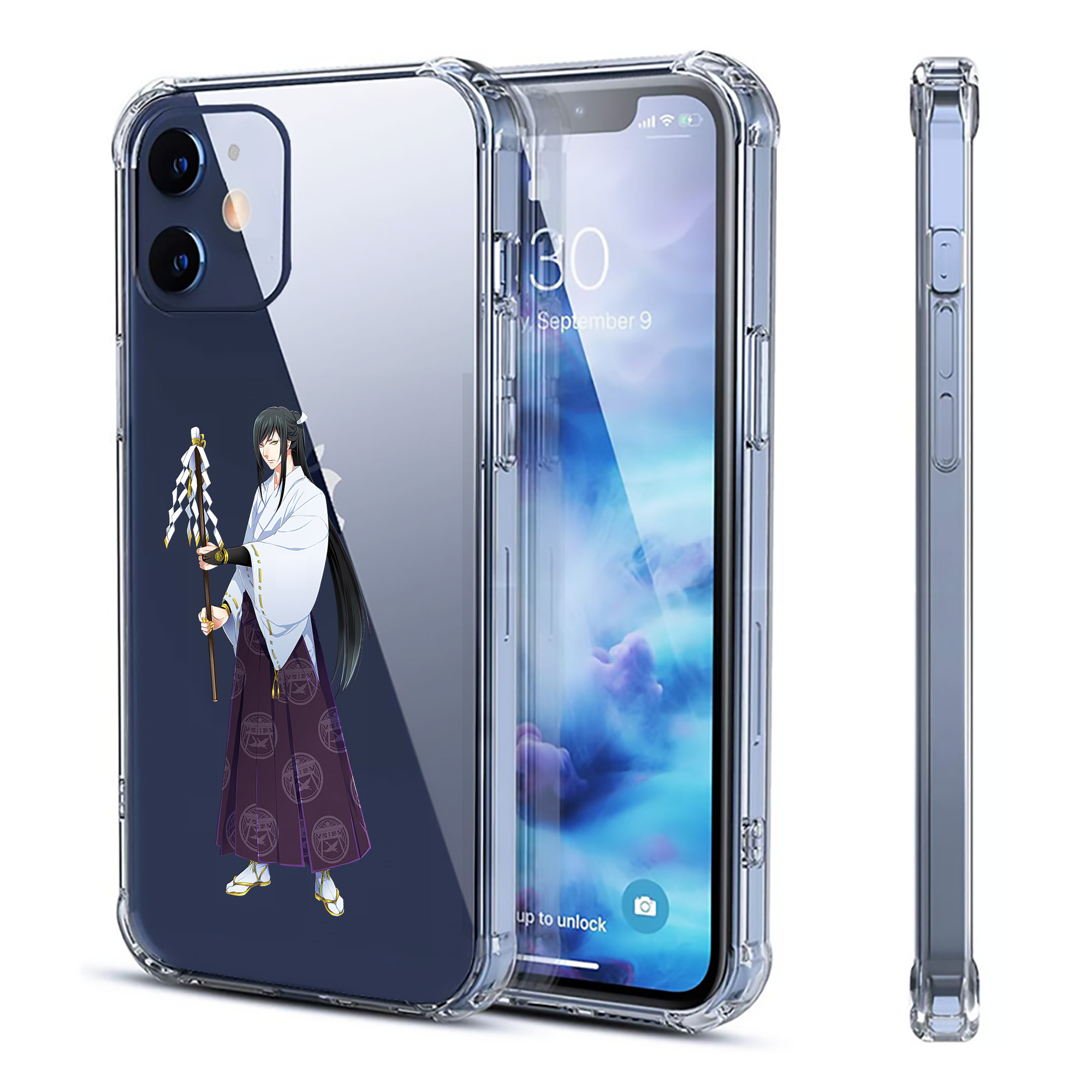 （画像用） 刀剣乱舞 Touken Ranbu 【iPhone 12シリーズ対応】透明スマホケース（クリアソフトケース）